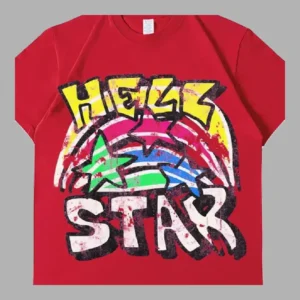 Red Hellstar Graphic T-Shirt