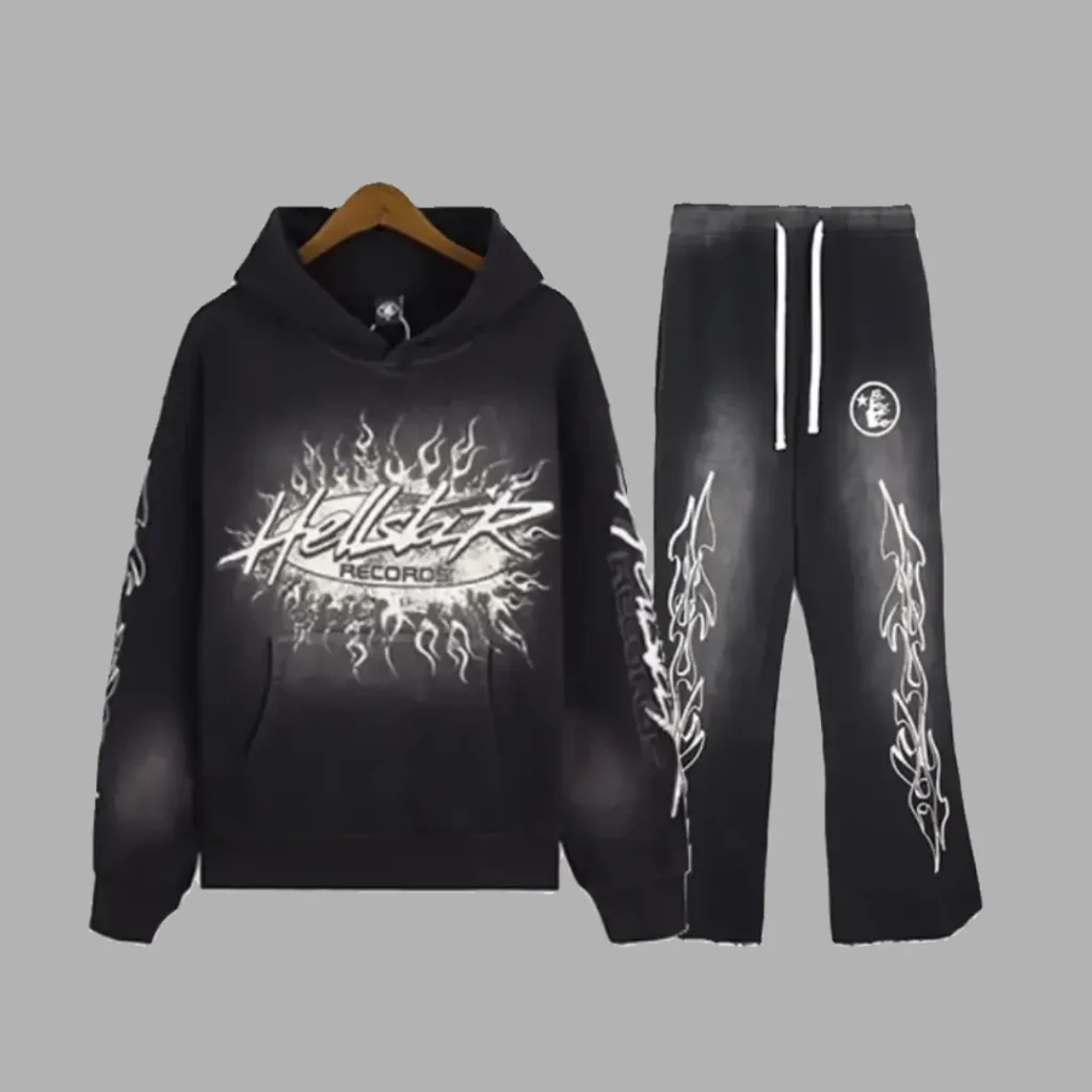 Hellstar 42 Black Hellstar Studios Records Vintage Tracksuit