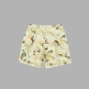 Hellstar Fleece Camo Embroidered Shorts