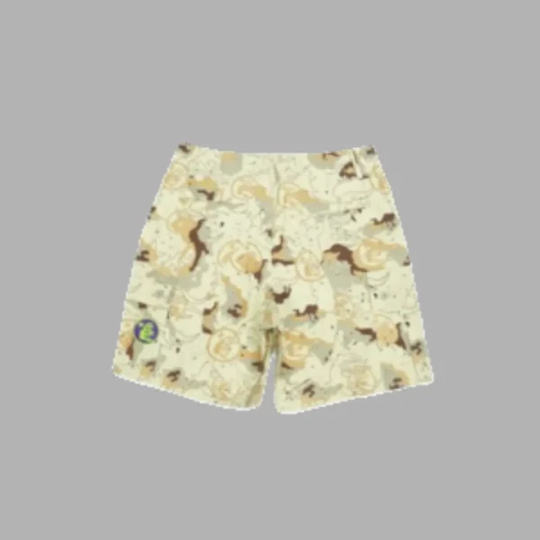 Hellstar Fleece Camo Embroidered Shorts