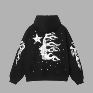 Black Hellstar Racer Vintage Hoodie