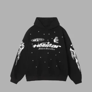 Black Hellstar Racer Vintage Hoodie