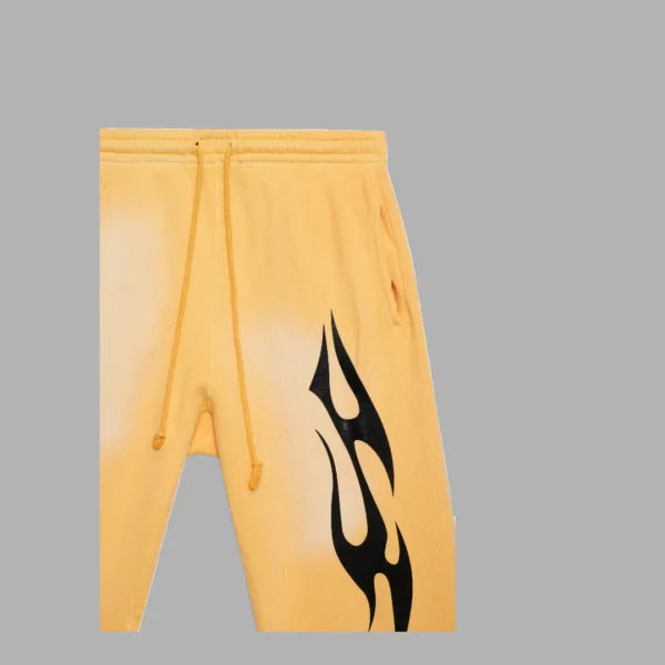 Yellow Hellstar Sports Sweatpants
