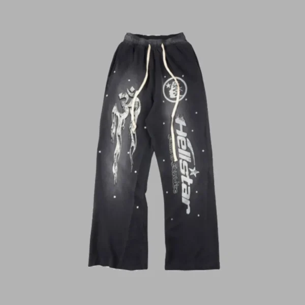 Hellstar Racer Black Sweatpants