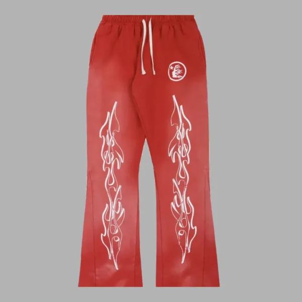 Hellstar Flame Red Sweatpants