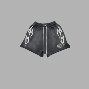 Black Hellstar Flame Shorts Medium