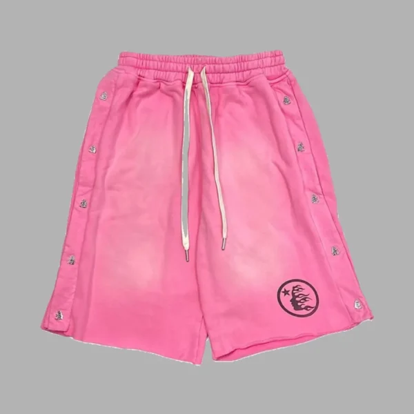 Hellstar Studios Snap shorts Pink