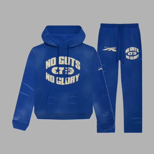 Blue Hellstar No Guts No Glory Tracksuit - Hellstar Hoodies