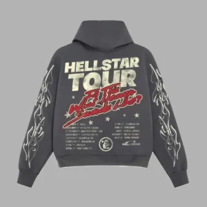 Grey Hellstar Studios Records Hoodie