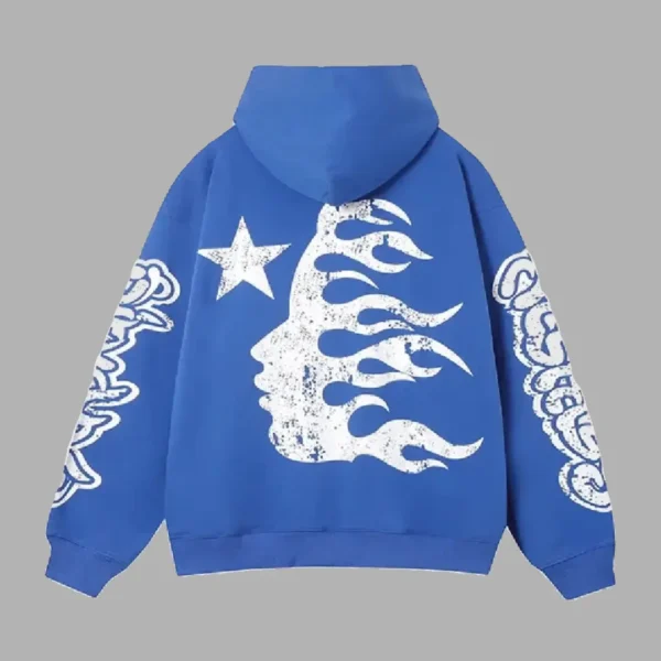 Blue Hellstar Studios Records Yoga Hoodie