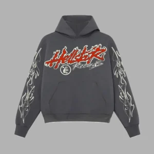 Grey Hellstar Studios Records Hoodie