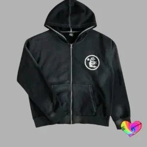 Black Hellstar Studios Records Zip Hoodie