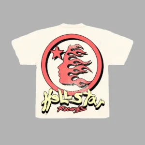 Cream Hellstar Studios Heaven on Earth T-Shirt - Hellstar Hoodies