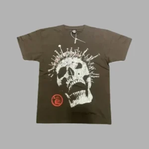 Brown Hellstar Studios Skull T-Shirt