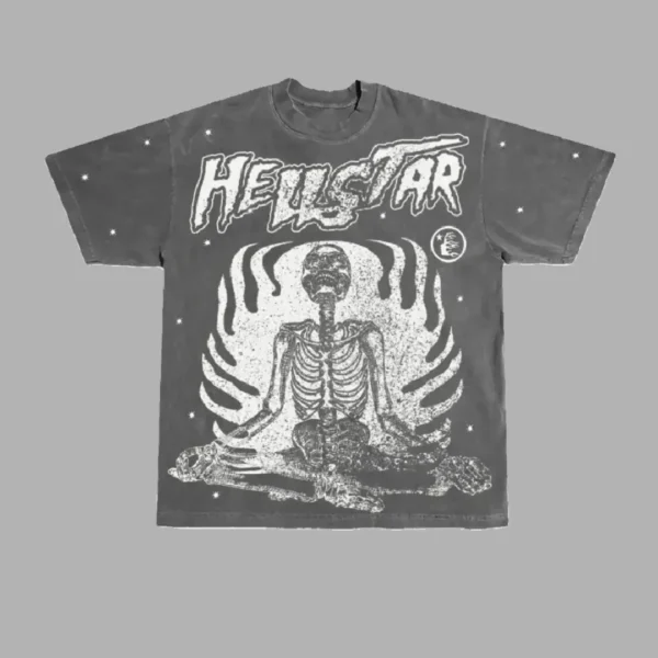 Black Hellstar Studios Inner Peace T-Shirt - Hellstar Hoodies