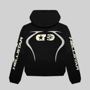 Black Hellstar Sports Jet tracksuit hoodie2