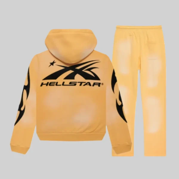 Yellow Hellstar Sport Tracksuit - Hellstar Hoodies