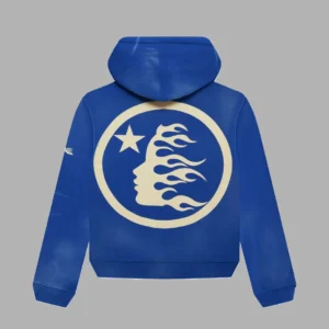 Blue Hellstar No Guts No Glory Hoodie - Hellstar Hoodies