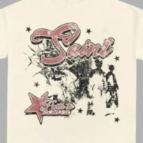 Cream Hellstar Path To Heaven T-Shirt