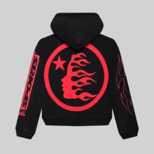 Black Hellstar Sports Future Flame tracksuit Hoodie - Hellstar Hoodies