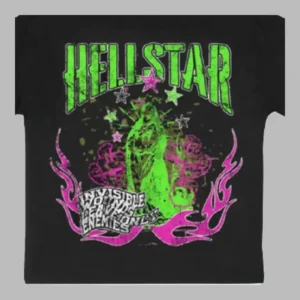 Black Hellstar Invisible Enemies T-Shirt