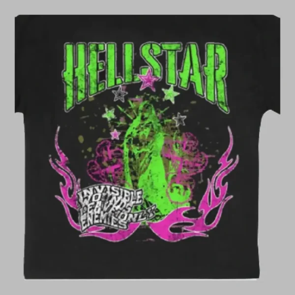 Black Hellstar Invisible Enemies T-Shirt