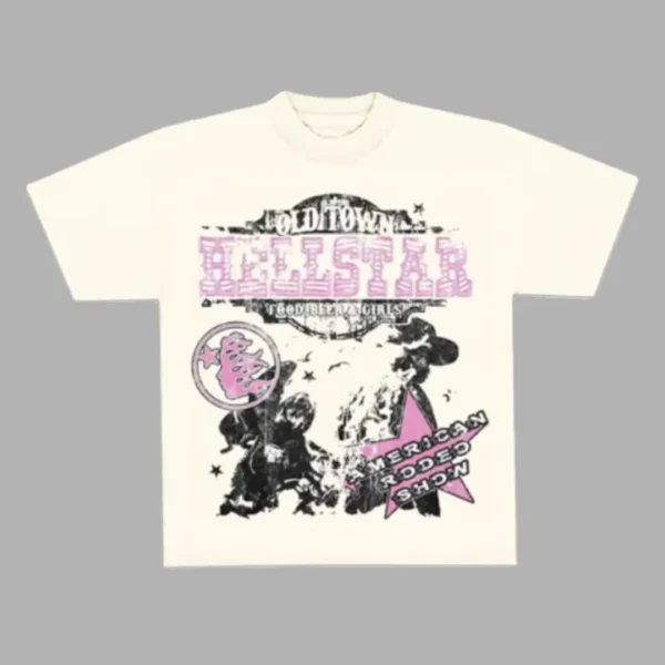 Cream Hellstar American Rodeo Show T-Shirt
