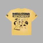 Yellow Hellstar Marathon T-Shirt - Hellstar Hoodies