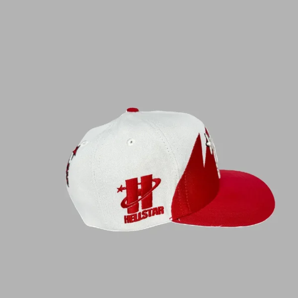 Off White/Red Shark Teeth Snapback 2 - Heelstar Hoodies