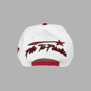 Off White/Red Shark Teeth Snapback - Heelstar Hoodies