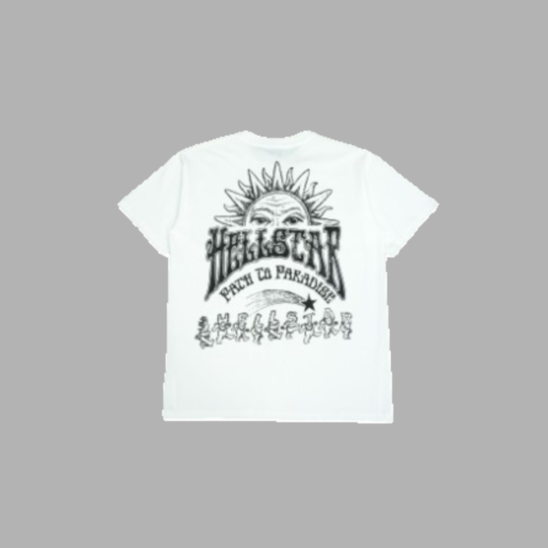 White Hellstar Dancing Stars Tee - Hellstar Hoodies