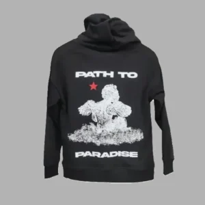 Black Hellstar Path to Paradise Hoodie - Hellstar Hoodies