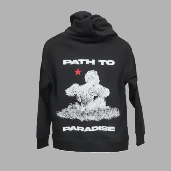 Black Hellstar Path to Paradise Hoodie - Hellstar Hoodies