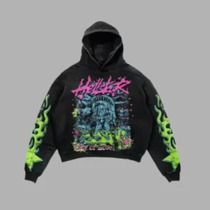 Black Hellstar Liberty City of Love Hoodie - Hellstar Hoodies