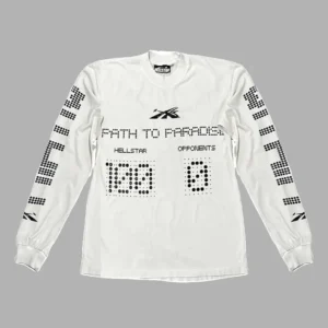 White Hellstar Scoreboard Long Sleeve T-Shirt - Hellstar Hoodies