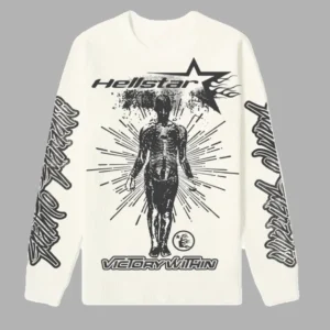 White Hellstar Victory Thermal Long Sleeve - Hellstar Hoodies