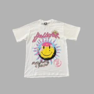White Hellstar Smile Tee - Hellstar Hoodies