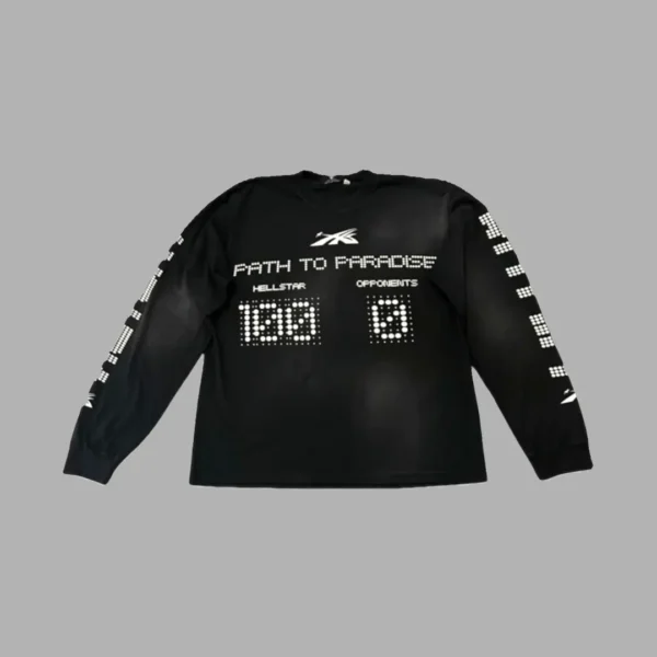 Black Hellstar Scoreboard Long Sleeve T-Shirt - Hellstar Hoodies