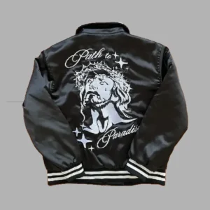 Shop Black Men’s Hellstar Path to Paradise Bomber Jacket - Hellstar Hoodies