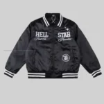 Shop Black Men’s Hellstar Path to Paradise Bomber Jacket - Hellstar Hoodies