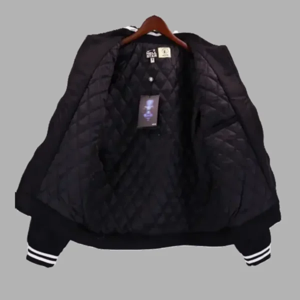 Men’s Hellstar Path to Paradise Bomber Jacket in black - Hellstar Hoodies