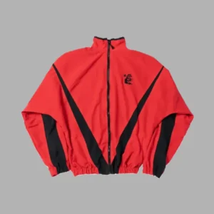 Red/Black Hellstar Thriller Track Jacket - Hellstar Hoodies