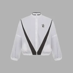 White Zip-Up Hellstar Track Jacket - Hellstar Hoodies