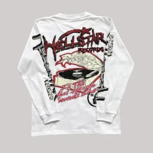 White Hellstar Long Sleeve Shirt - Hellstar Hoodies