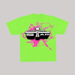 Green Hellstar Jesus Emblem T-Shirt - Hellstar Hoodies