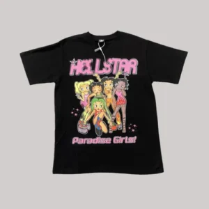 Black Hellstar Paradise Girls T-Shirt - He;llstar Hoodies