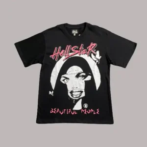 Black Hellstar Beautiful People T-Shirt - Hellstar Hoodies