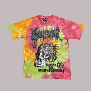 Hellstar Tie Dye Skull T-Shirt - Hellstar Hoodies