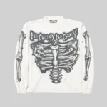 White Hellstar Airbrushed Bones Long sleeve - Hellstar Hoodies