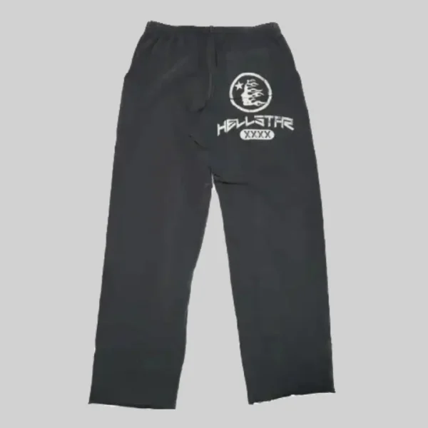 Black Hellstar Studios Flame Sweatpants